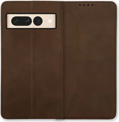 Produktbild von Bookstyle 'Premium' Schutzhülle Klapphülle Schutztasche Etui Cover für Google Pixel 7 pro - Braun