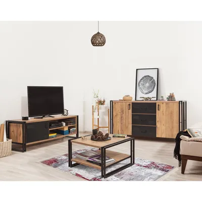 Obrázek produktu pro Skye Decor, COSMO-TKM.13, sestava nábytku do obývacího pokoje, borovice atlantská, 100 % MELAMÍNEM POVLÁKNĚNÁ DESKA, 160 x 45 x 80 cm