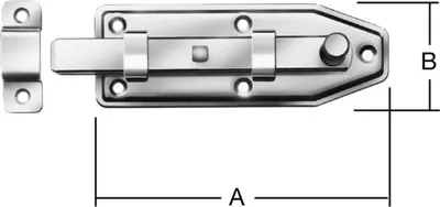 Produktbild von VORMANN Fensterriegel mit Schlaufe, gerade B35xL100xS1mm Edelstahl rostfrei