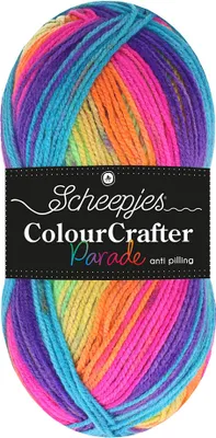 Produktbild von Scheepjes Colour Crafter Parade 100g 611 - Neon Dream