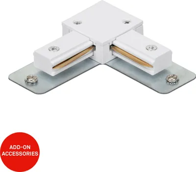 Produktbild von Eckverbinder Rail Schienensystem Zubehör Erweiterungskomponente Weiß 8,6 cm