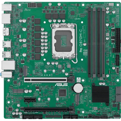 Obrázok produktu pre ASUS MB ASUS PRO Q870M-C-CSM (Intel,LGA1851,DDR5,MATX) - Intel Sockel 1851 (Core Ultra 100&200) - Micro/Mini/Flex-ATX (90MB1KEP-M0EAYC)
