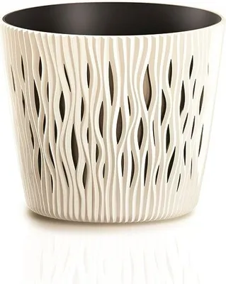 Produktbild von Blumentopf Sandy Rund creme 15,8 cm