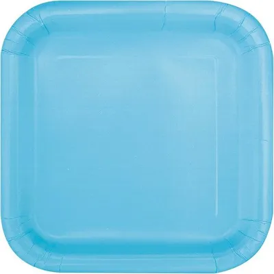 Produktbild von 16 Pappteller Vera hellblau 18cm