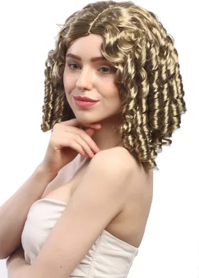 Produktbild von WIG ME UP Perücke Spirallocken Blond Barock Mittelscheitel 90900-ZA61B