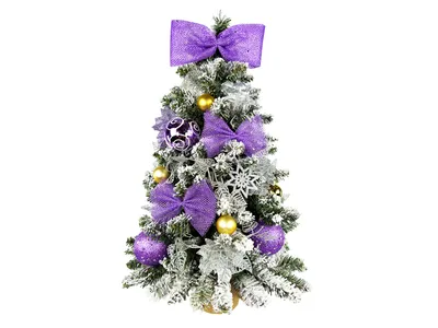 Produktbild von Dekorierter künstlicher Weihnachtsbaum FIAL POETRY 60 cm mit LED-Beleuchtung IN FLOWER