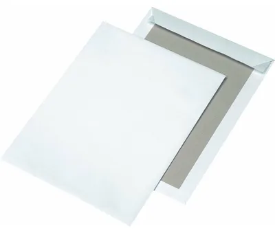 Produktbild von Papprückwandtaschen C4, ohne Fenster, 120 g/qm, weiß, 125 Stück, 1 St.