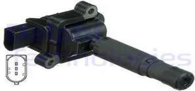 Produktbild von DELPHI Zündspule GN10552-12B1 12V 3-polig für Mercedes C-Klasse, CLK, E-Klasse