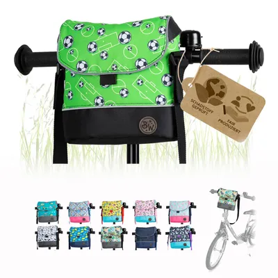 Produktbild von BAMBINIWELT Lenkertasche Tasche für Puky für Woom Laufrad Räder Roller Fahrrad Fahrradtasche für Kinder wasserabweisend mit Schultergurt, Modell 5