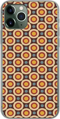 Produktbild von MuchoWow® Handyhülle Schutzhülle Hülle für Telefoonhoesje iPhone 11 Pro Retro - Vintage - Design - Kreis Silikon Softcase Handy Hülle - Handy