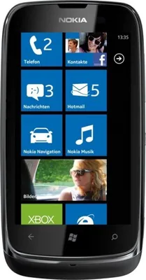 Produktbild von Nokia Lumia 610 Lumia, 94 mm (3.7 "), 800 x 480 Pixel, LCD, 0.8 GHz, Qualcomm, 256 MB