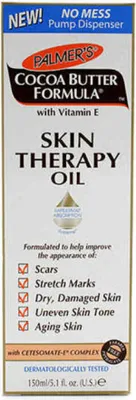 Produktbild von Palmer's Cocoa Butter Formula Cocoa Butter Skin Therapy Oil with Vitamin E, Öl, Glättend, trockene Haut, Jeder Hauttyp, 150 ml, 1 Stück(e)