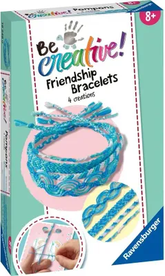 Imagen del producto de Pulseras de amistad BeCreative, proyecto de manualidades para niños a partir de 8 años