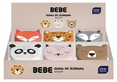 Obrázok produktu pre Gumenky BEBE Friends, motívy zvierat, šesť motívov, zoradené