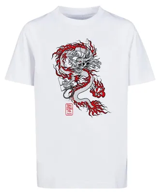 Imagen del producto de Mister Tee - Camiseta para niños "Dragon Baller" TN3241 (talla 146-152) (blanca)