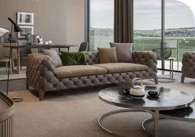 Immagine prodotto di Set di divani Chesterfield a quattro posti divani divani poltrone mobili divano