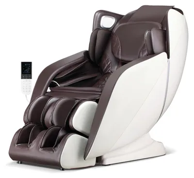 Produktbild von COSTWAY Massagesessel elektrisch, Massagestuhl Ganzkörper mit Wärmefunktion, Schwerelosigkeitsfunktion, SL-Schienen, 12 Massageprogramm, Fernbedienung