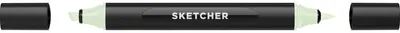 Produktbild von Molotow Twinmarker Sketcher brush+chisel T 325 menthol mittel