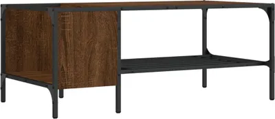 Obrázek produktu pro vidaXL Konferenční stolek s policí hnědý dubový vzhled 100x51x40 cm