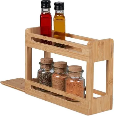 Image de Étagère à épices extensible en bambou