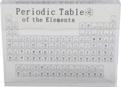 Zdjęcie produktu dla Periodenverkehrstabelle mit echten Elementen in klarem acryl -ergonomischem chemischem Element für den Klassenzimmer
