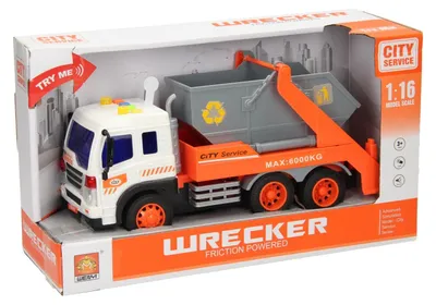 Produktbild von Spielzeug LKW mit Absetzmulde Licht und Sound Baucontainer Kinder