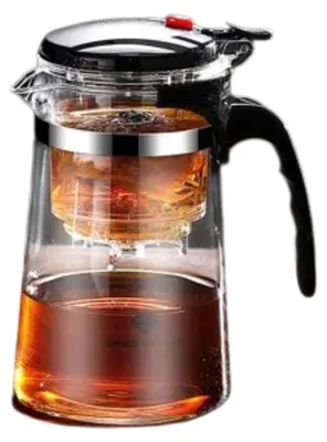 Zdjęcie produktu dla Czajnik - dzbanek szklany z sitkiem – szkło odporne na wysokie temperatury – 750 ml – 1 sztuka