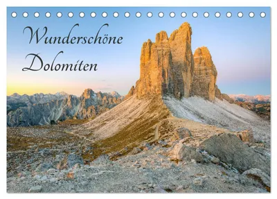 Produktbild von Wunderschöne Dolomiten (Tischkalender 2027 DIN A5 quer), CALVENDO Monatskalender