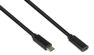 Image de Alcasa 2831-CV010S Câble USB 3.2 Gen 2 (3.1 Gen 2) 1 m USB C Noir