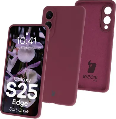Produktbild von Bizon Soft Case Samsung Galaxy S25 Edge dunkel lila