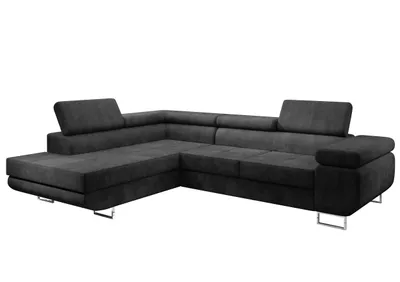 Produktbild von AX LIVING Couch L Form Kanya Grau 275cm mit Bettfunktion & Stauraum L