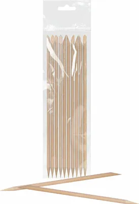 Image de Bâtonnets de manucure Orange Expert (Bâtonnets en bois) 150 mm, 10 pcs