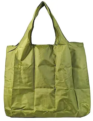 Große faltbare Einkaufstasche 43 x 66 cm - Wiederverwendbare Handtasche, leicht, schnelltrocknend und reißfest für Einkäufe