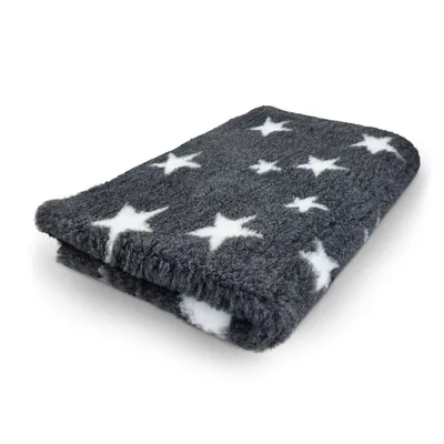 Produktbild von Vet Bed 100 x 75 cm anthrazit weiße Sterne
