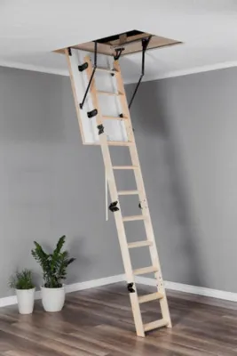 Produktbild von Holzeneinziehleiter Für Das Dachgeschoss 3-Teilig 70X120Cm