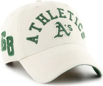 Imagen del producto de Gorra relajada "Clean Up" de la marca 47 Brand, equipo Oakland Athletics, color arena