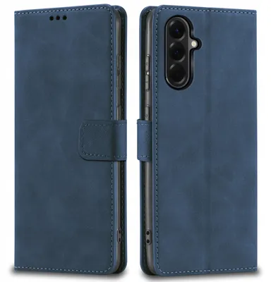 Immagine prodotto di Custodia in pelle con patta per Samsung A57 | Custodia con chiusura + vetro 9H