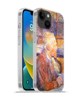 Produktbild von MuchoWow® Handyhülle Schutzhülle Hülle für Apple iPhone 14 - Softcase Porträt von Henri de Toulouse-Lautrec - Vincent van Gogh Silikon Softcase Handy Hülle - Mobiltelefonhülle