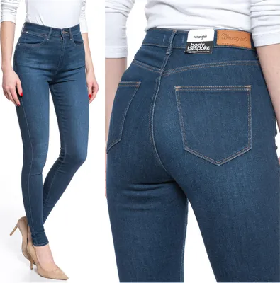 Produktbild von WRANGLER, Damen Jeanshose, Skinny fit, SUPER HIGH SKINNY, W24 L32, Blau, Jeans, baggyjeans, buggy