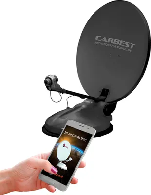 Produktbild von Carbest Travelsat 2 Single Sat-Anlage 68 cm, Bluetooth - Anthrazit für Wohnwagen