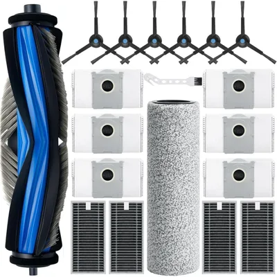 Immagine prodotto di INF Kit di Ricambi per Robot Aspirapolvere - 19 Pezzi Spazzole, Filtri e Sacchetti, compatibile con Ecovacs Deebot X8 Pro Omni/X8 Omni