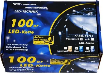 Obrázek produktu pro Vánoční LED řetěz 9 m, 100 LED, modrý