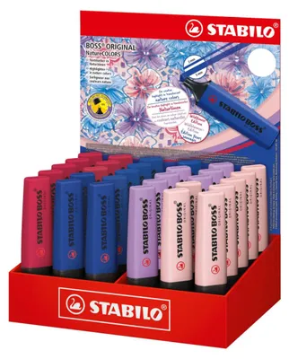 Immagine prodotto di STABILO 70/30-3-2 Evidenziatori STABILO BOSS ORIGINAL NatureCOLORS, espositore da 30 pezzi