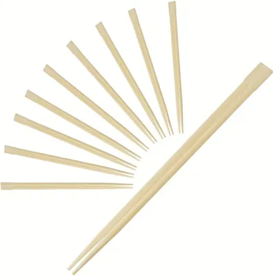 Image de Lot de 10 paires de baguettes de 23cm en bambou Fackelmann Asia Line