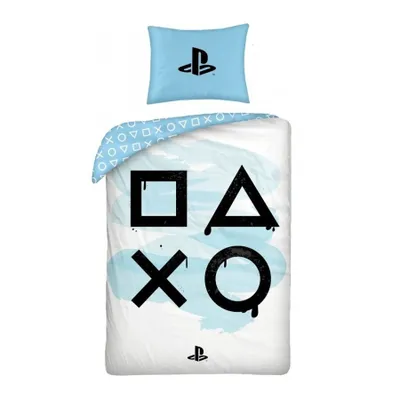 Obrázek produktu pro Ložní prádlo 140x200 100% bavlna Logo PlayStation