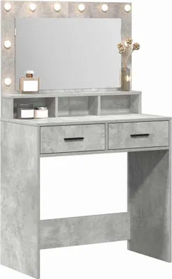 Obrázok produktu pre vidaXL Toaletný stolík, betónovo sivý, 79 x 41 x 135 cm, drevotrieska