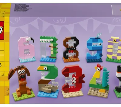 Immagine prodotto di Lego Iconic 40807 Numeri Del Compleanno Giocattolo, Decorazione Per Torta, Addobbi Per Feste O Gioco Per Contare, Regalo Bambini 6+