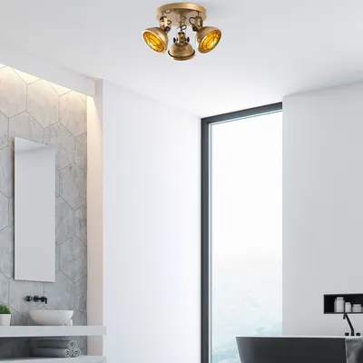 Produktbild von Opviq, Spoly - 13799, Kronleuchter, Gold, METALLKÖRPER, 45 x 45 x 26 cm