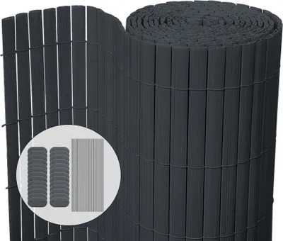 Produktbild von VOUNOT® PVC Sichtschutzmatte 80x300 cm, Sichtschutz für Balkon Terrasse, Grau