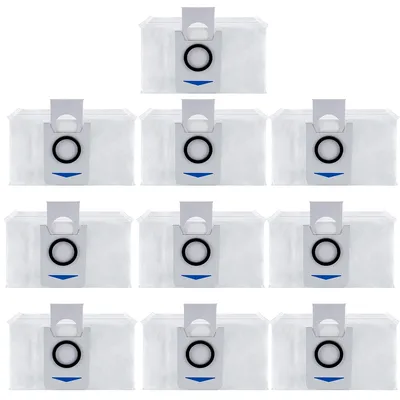 Produktbild von 10 Stück Einweg-Staubbeutel für ECOVACS DEEBOT X1 OMNI, X1 Turbo, X1 Plus, T10 Saugroboter - Ersatz Zubehör